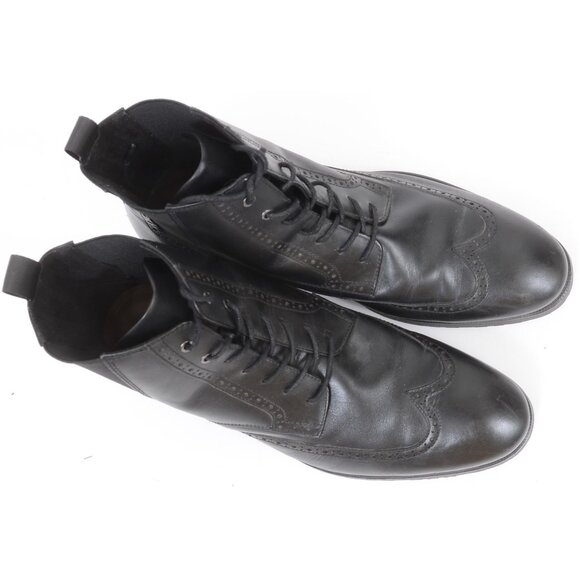 Aldo Toney Mens 10 Wingtip Black Leather Chukka Boot Preppy Business Dressy main image 9